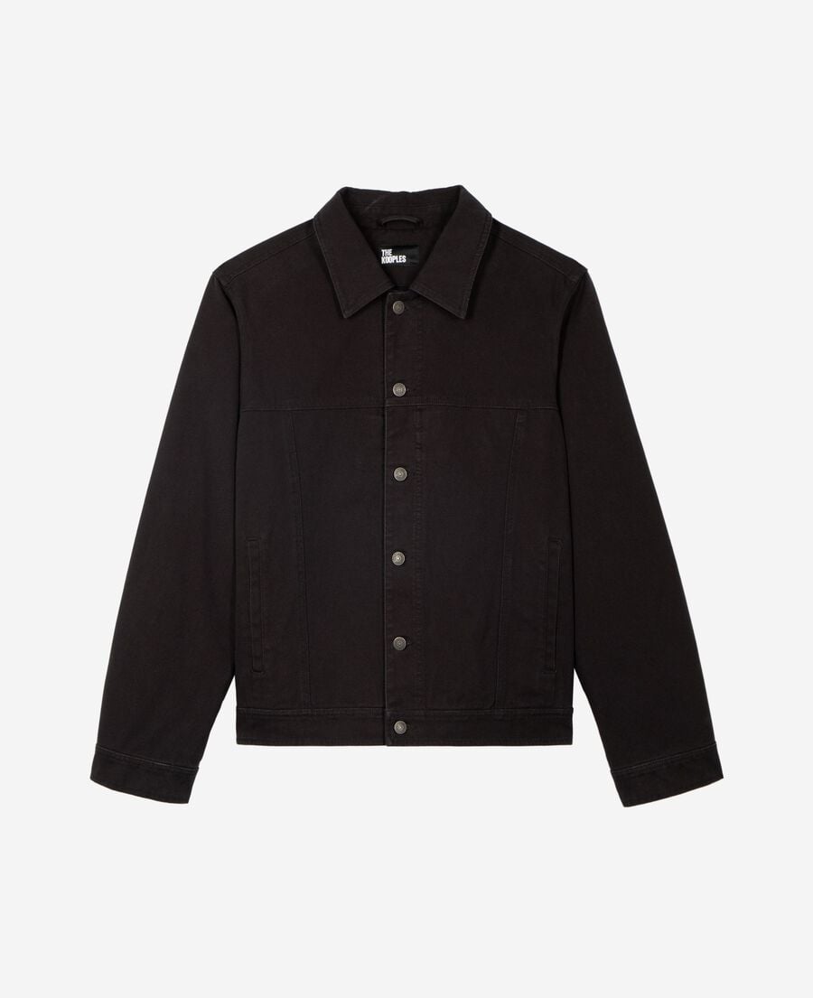 The Kooples HOMME BLACK USED LIGHT blouson &agrave; broderie noir
