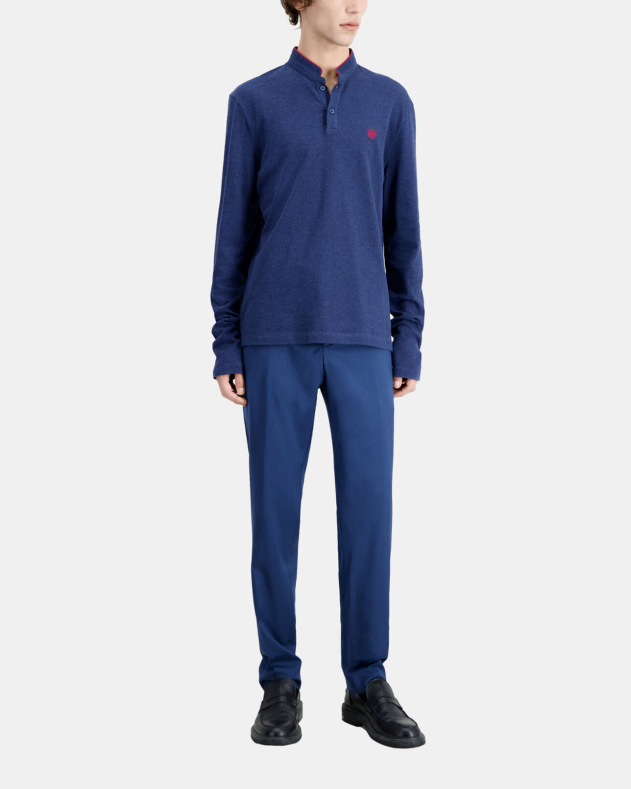 The Kooples HOMME NAVY polo bleu marine en coton