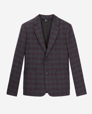 The Kooples H CARREAUX checkered wool jacket