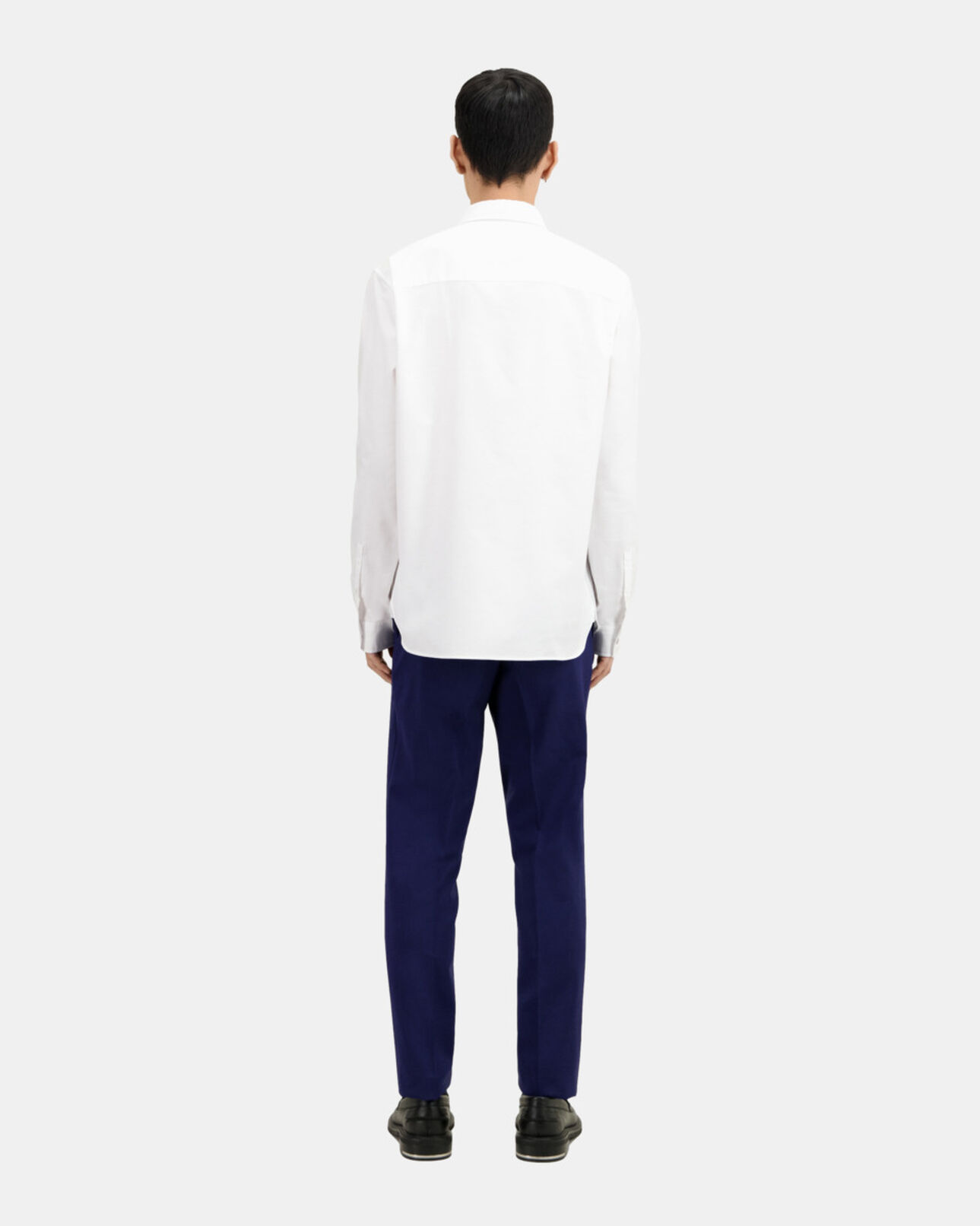 The Kooples HERREN WHITE weißes oxford-hemd mit stickerei