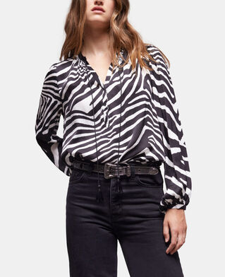 The Kooples FEMME BLACK ceinture avec bijoux noirs et boucle western