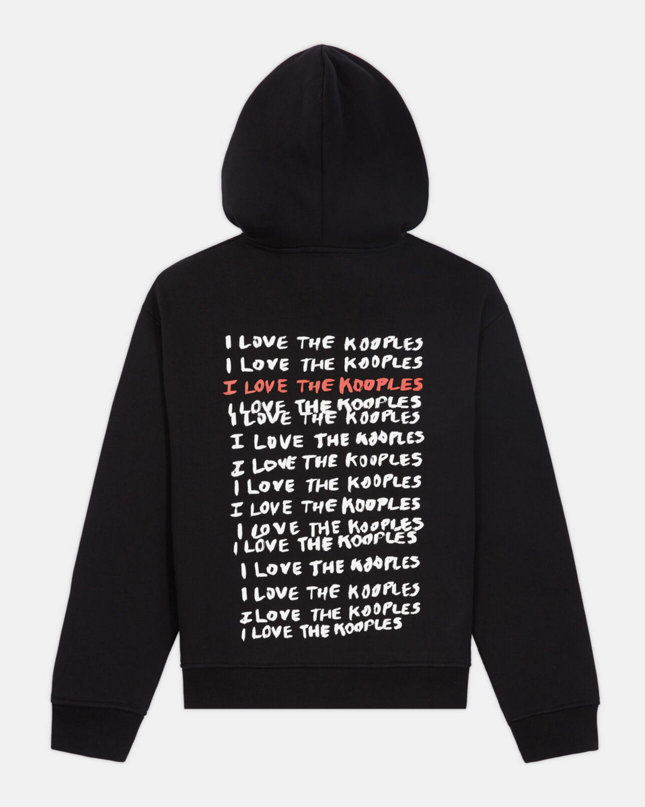 The Kooples WOMEN BLACK i love kooples black sweatshirt