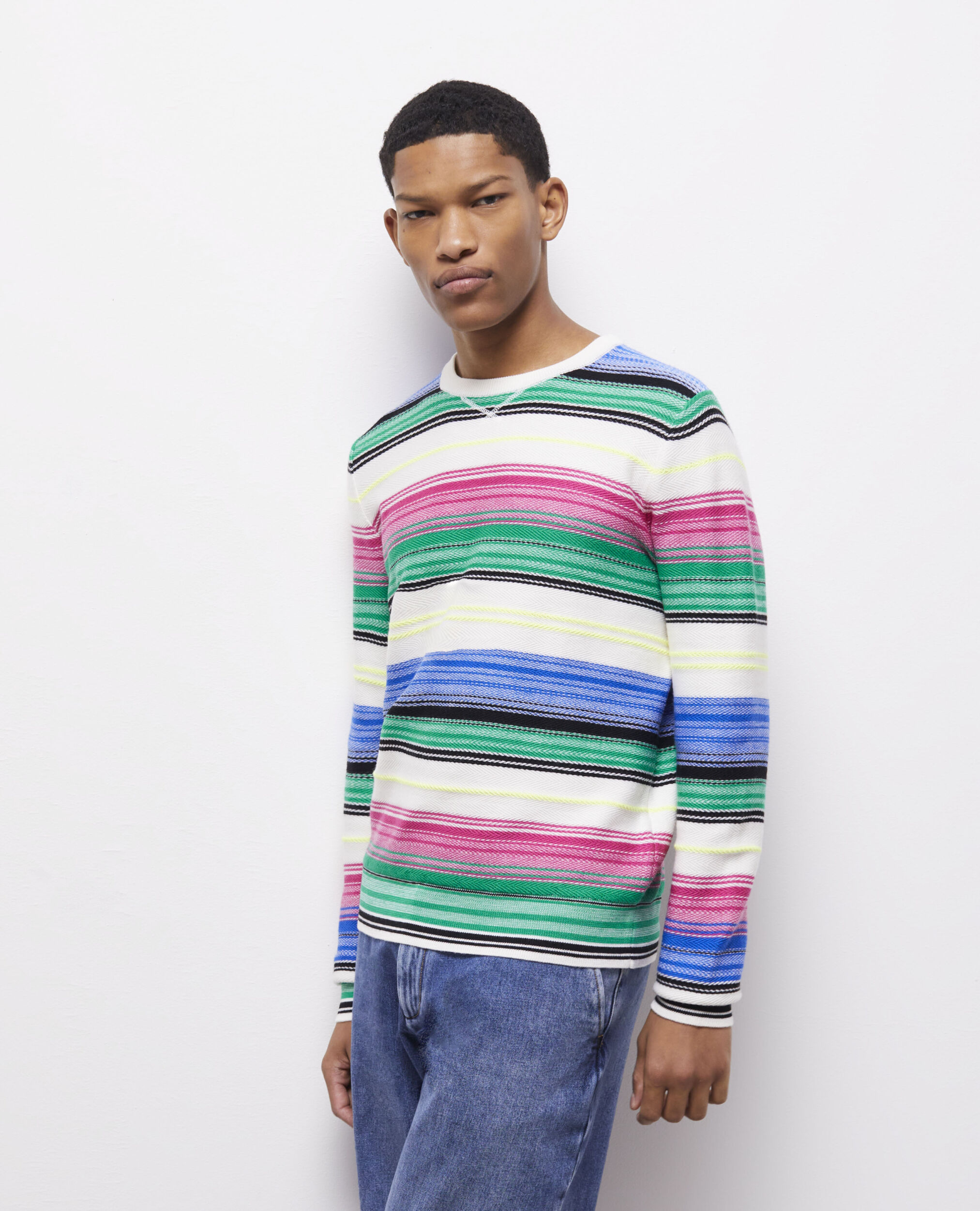The wool printed sweater an iconic piece from The Kooples Buy one of these new models now on our website