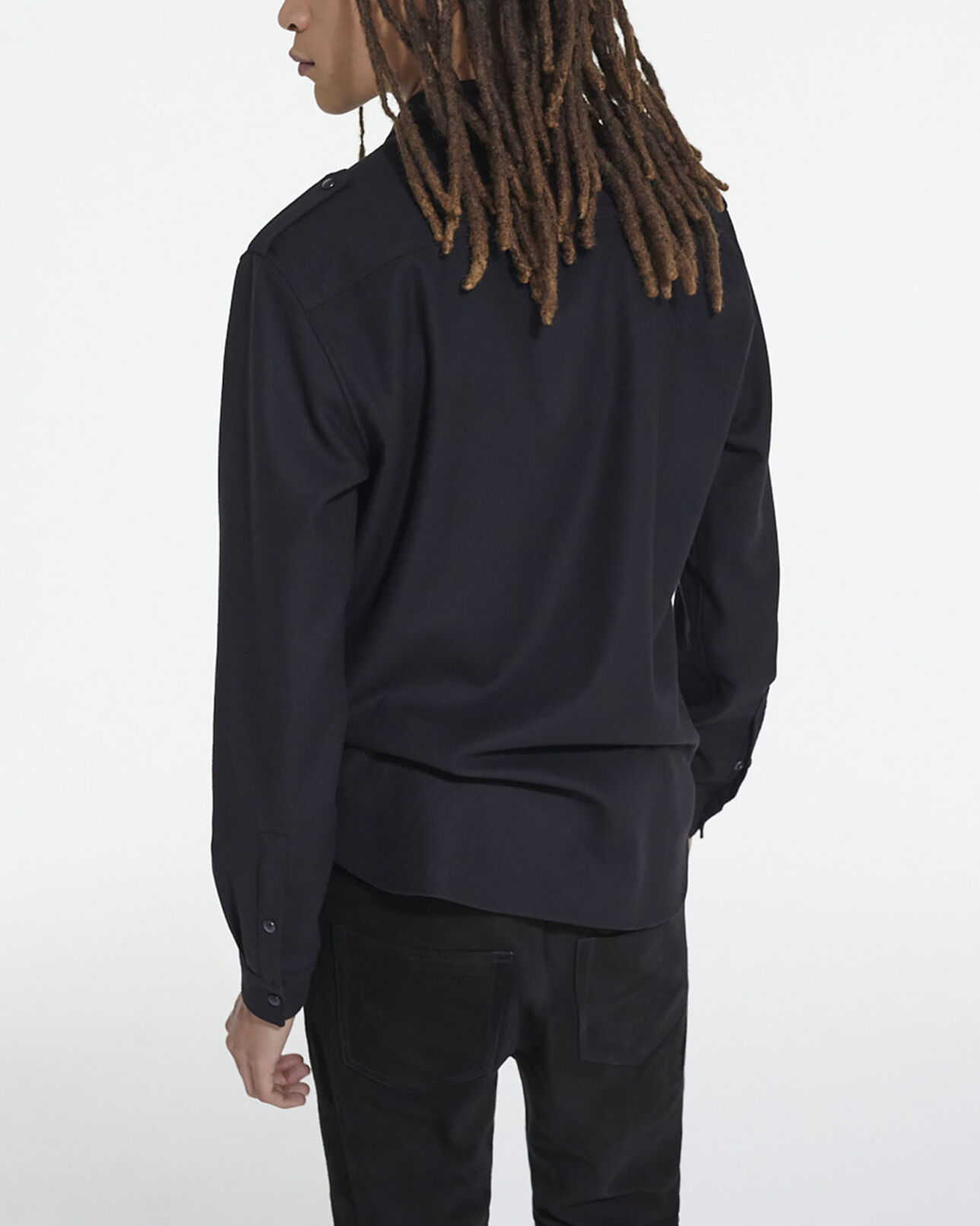 The Kooples HOMME BLACK chemise col classique noire