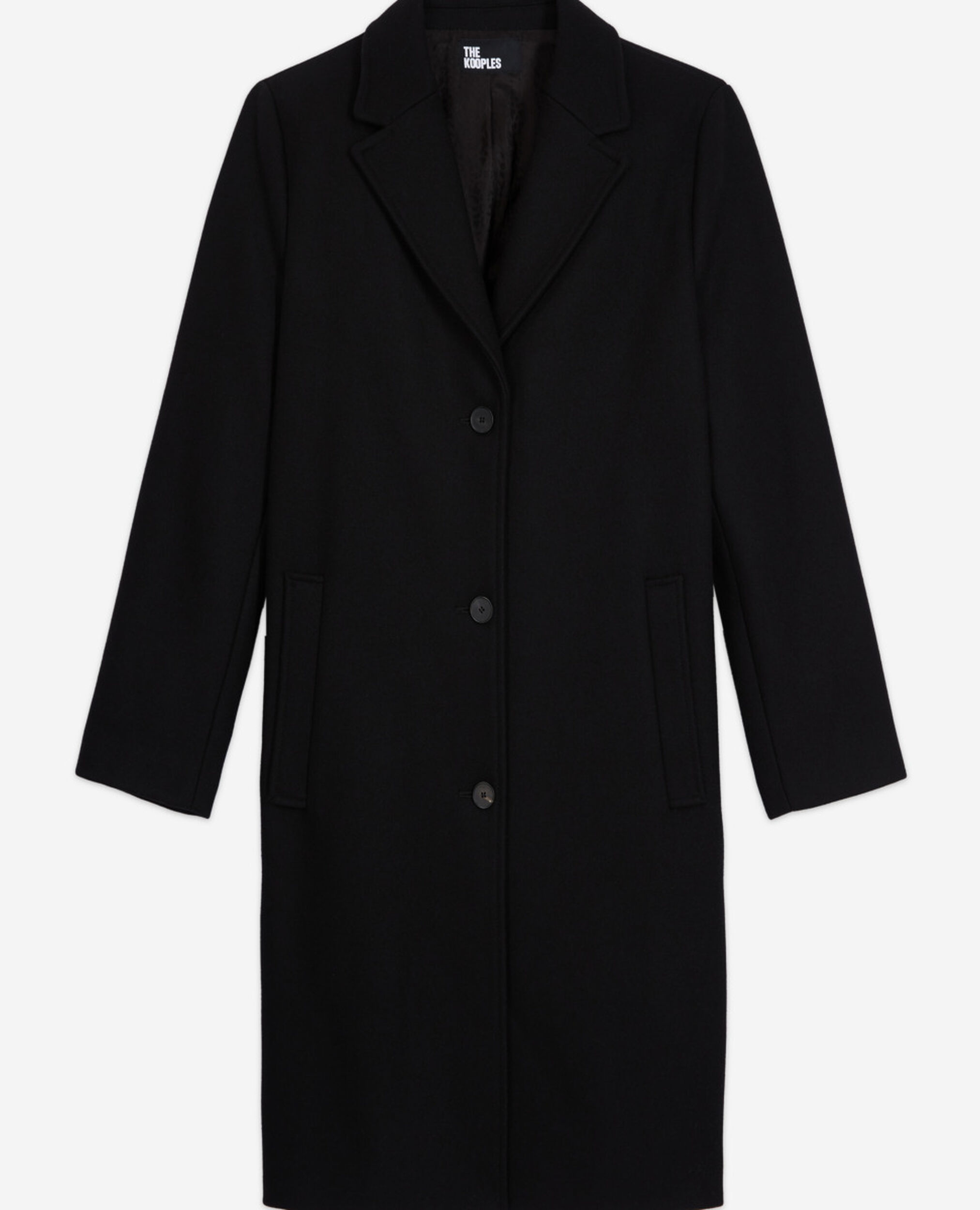 Abrigo lana negro, BLACK, hi-res image number null