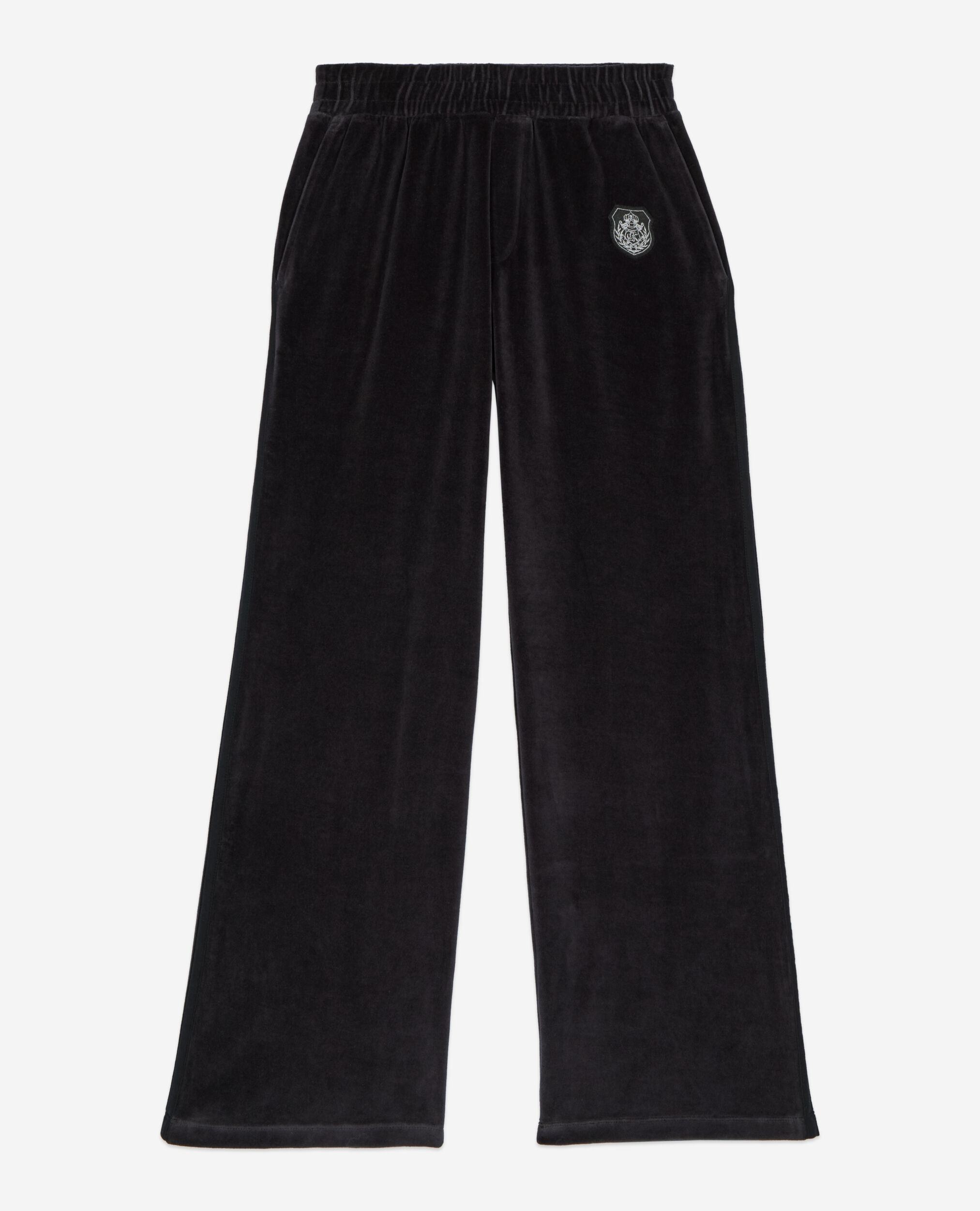 Black velvet tracksuit trousers The Kooples