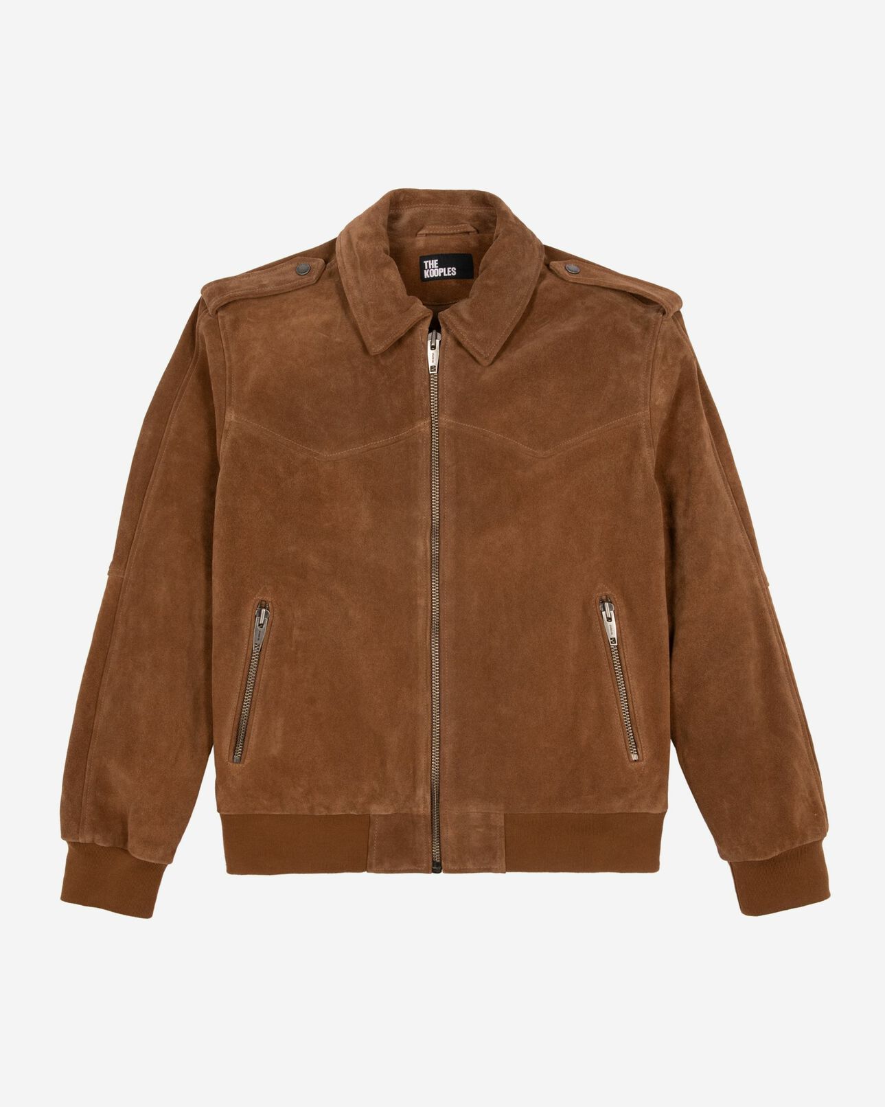 The Kooples MEN CAMEL camel suede jacket