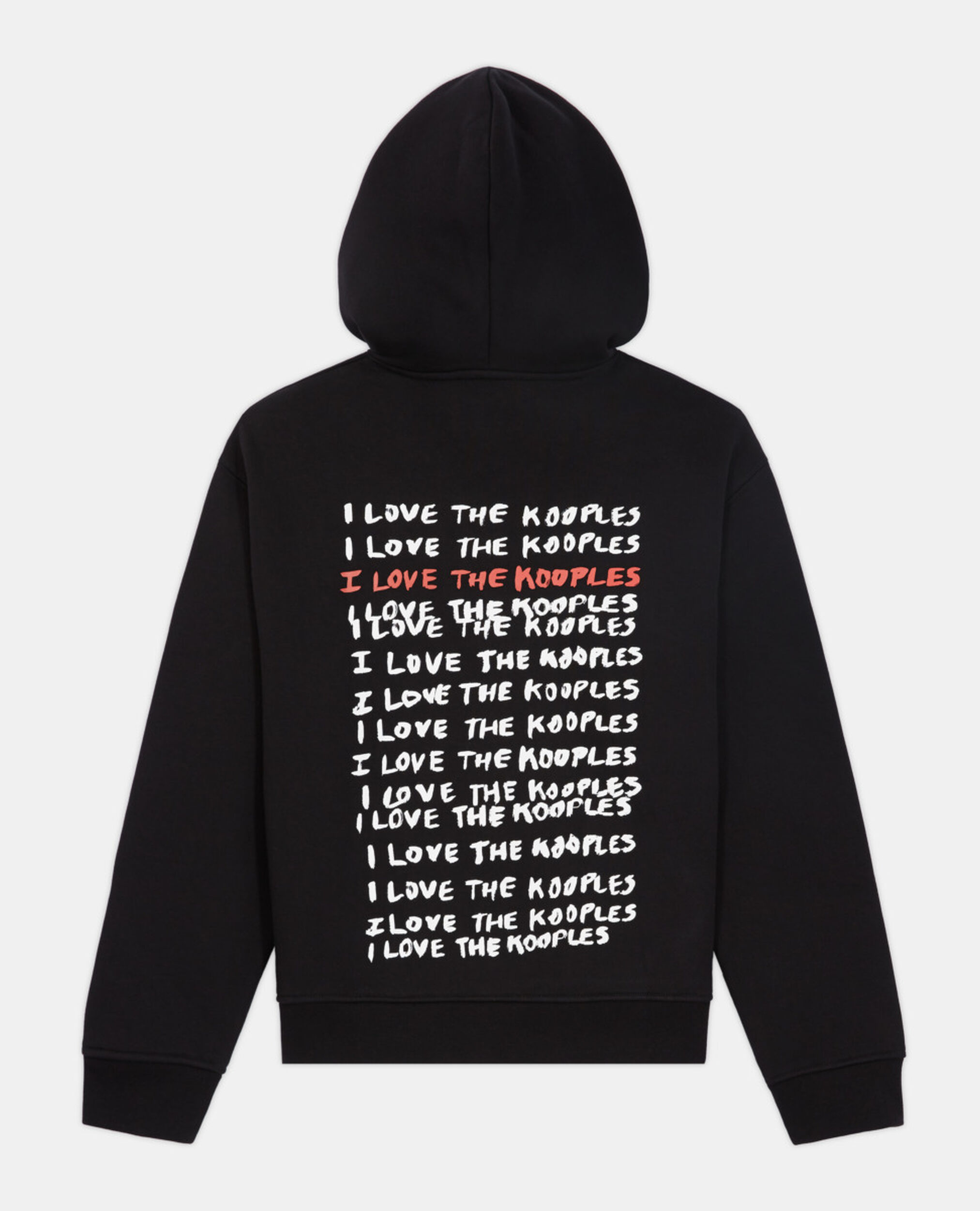 I Love Kooples black sweatshirt, BLACK, hi-res image number null