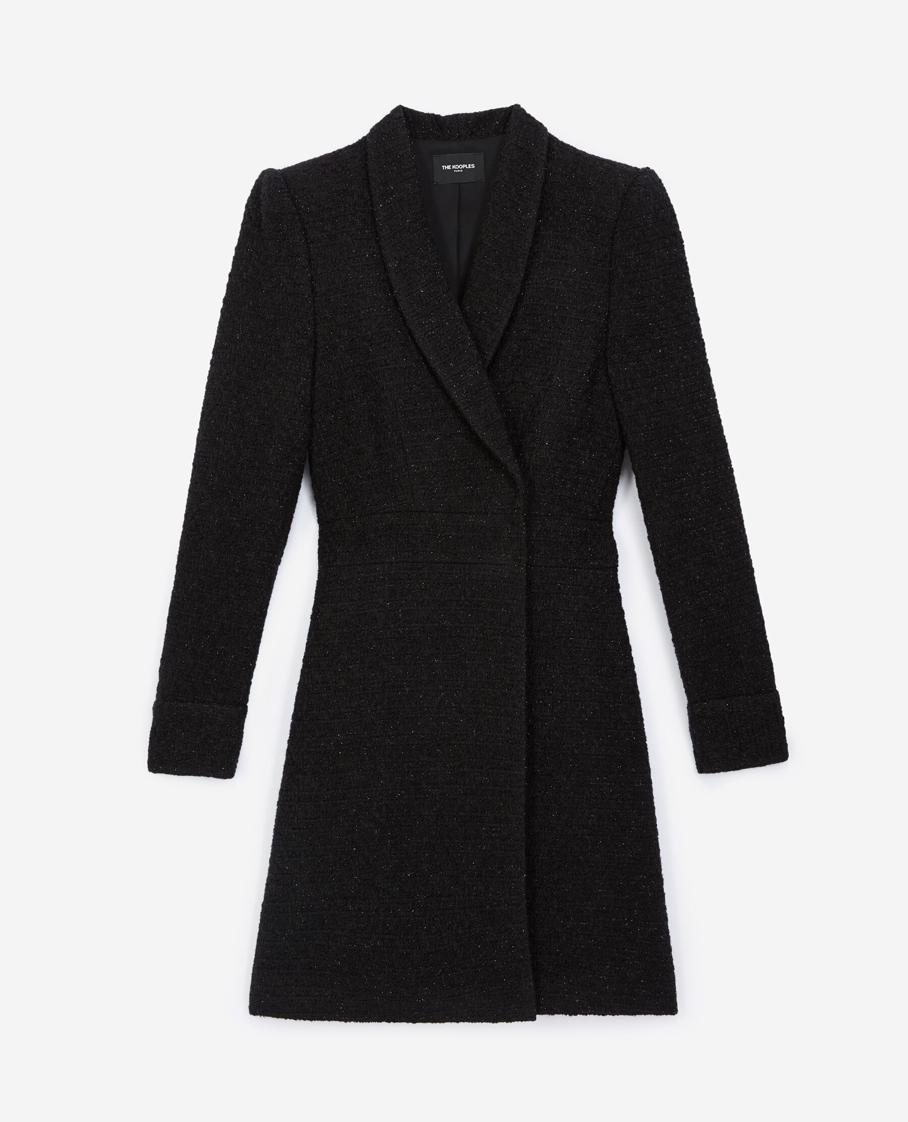 Black tweed jacket dress The Kooples