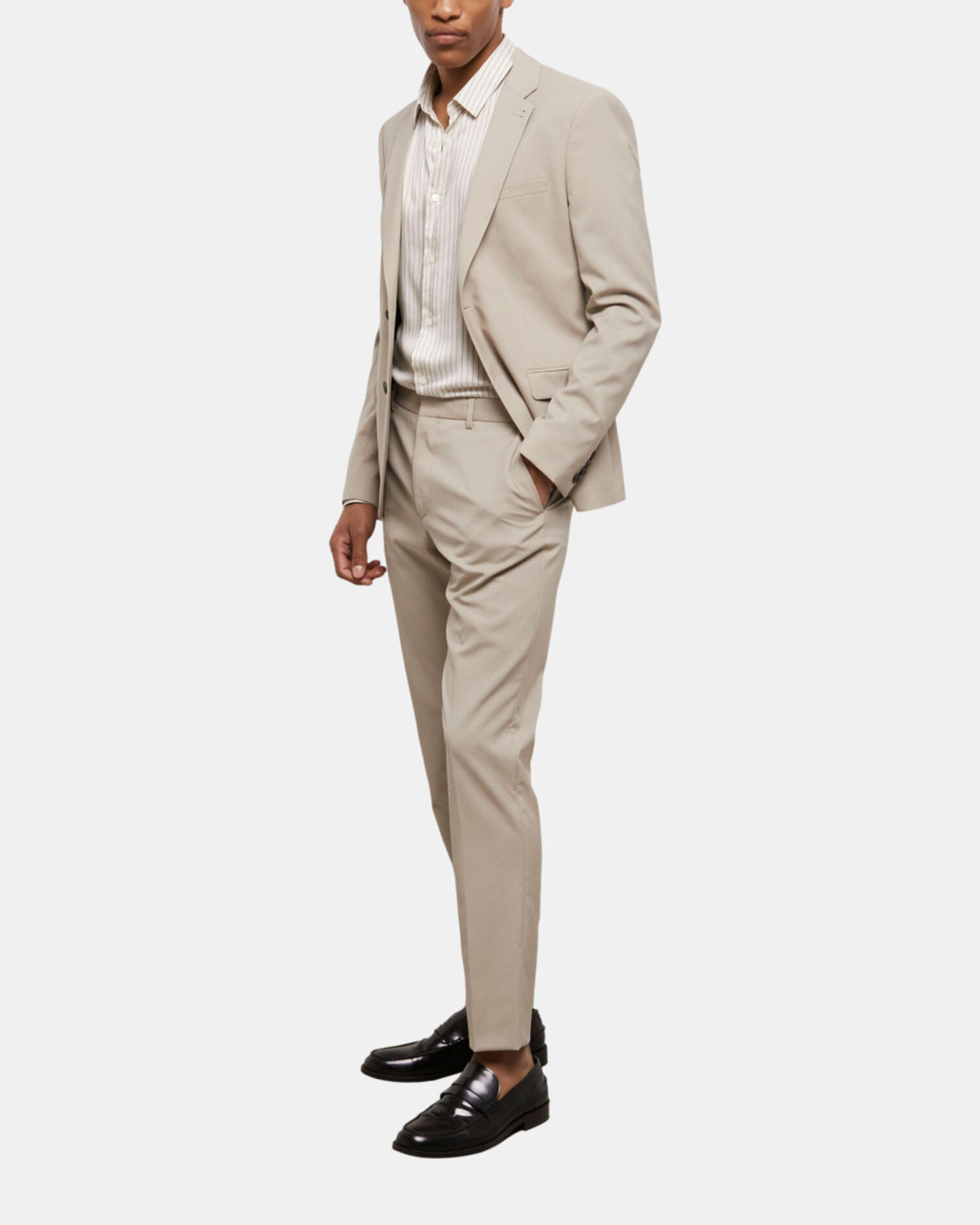 Beige suit jacket, BEIGE, hi-res image number null