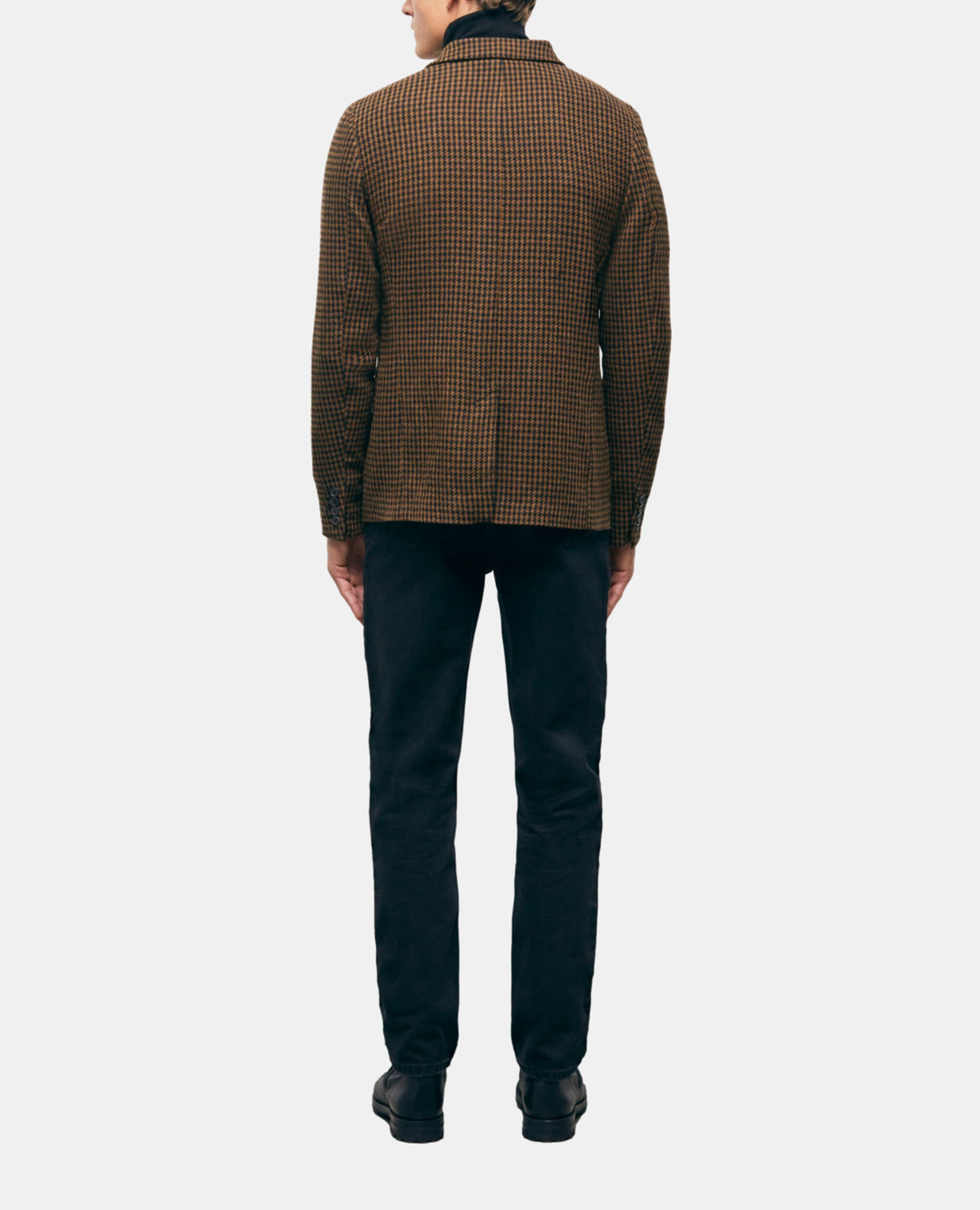 Patterned jacket, BLACK BROWN, hi-res image number null