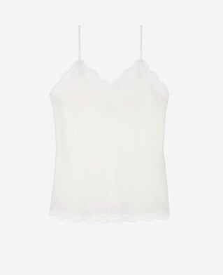 The Kooples WOMEN ECRU ecru silk and lace camisole