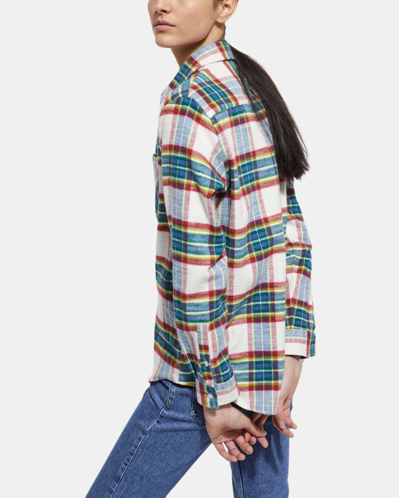 The Kooples WOMEN MULTICOLOR overshirt with check motif