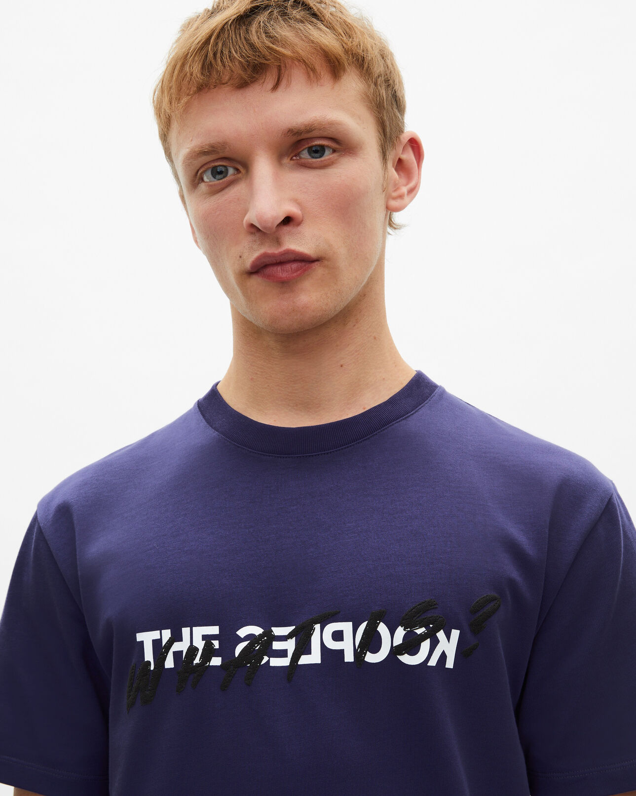 The Kooples MEN BLUE ATLANTIQUE what is navy blue t-shirt