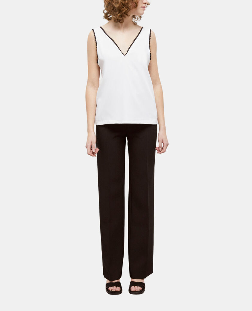 The Kooples FEMME ECRU top &eacute;cru