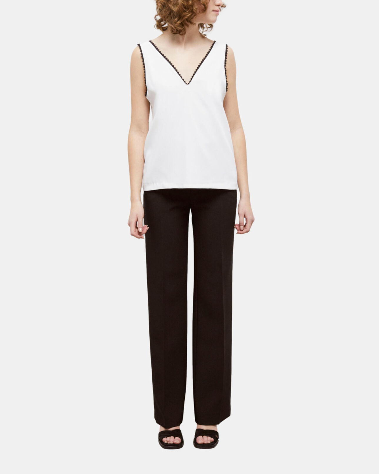 The Kooples WOMEN ECRU ecru top