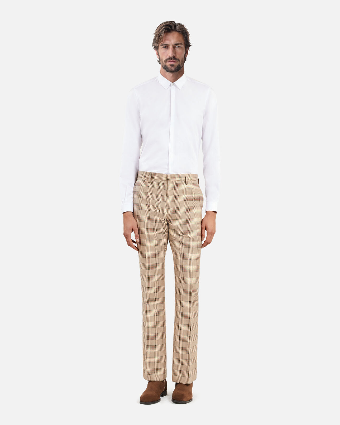 The Kooples HERREN BEIGE-BROWN anzughose prince of wales beige