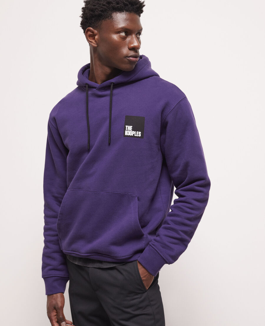purple logo sweatshirt
