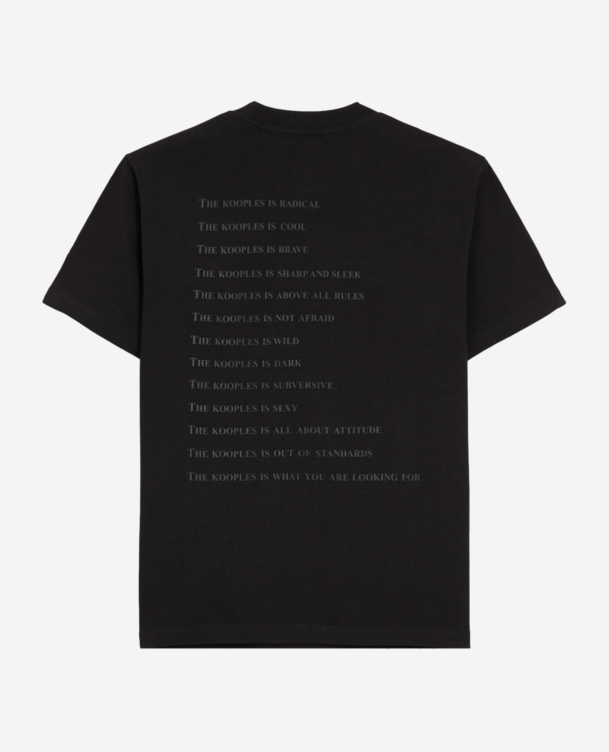 What is black and leopard t-shirt, BLACK, hi-res image number null