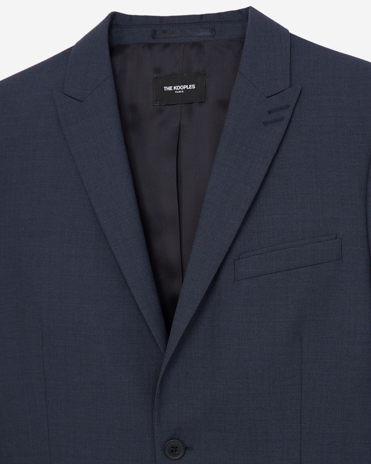 The Kooples HERREN NAVY schieferblaue anzugjacke aus wolle