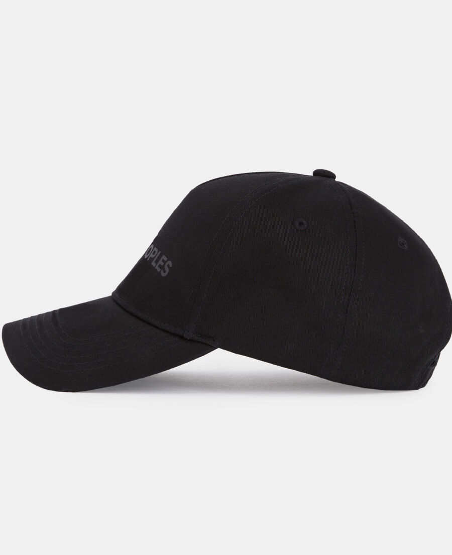 black logo cap