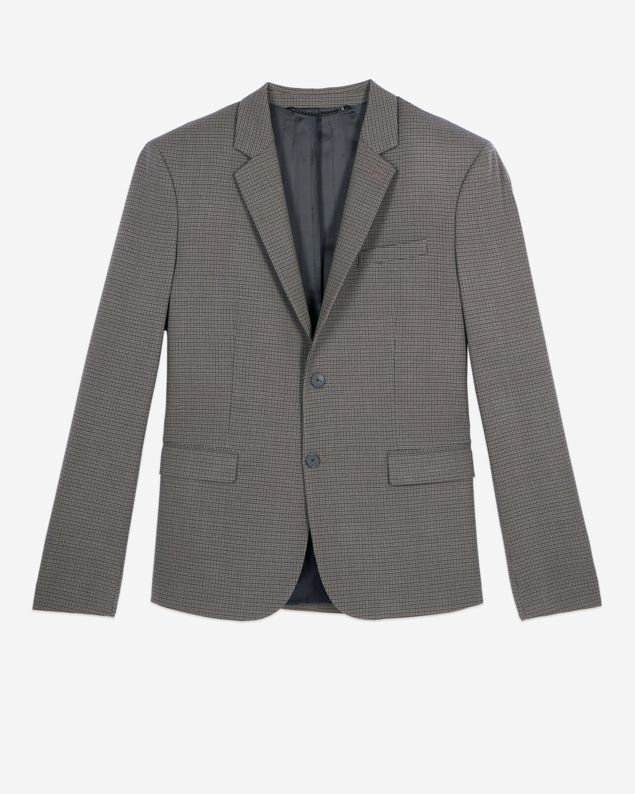 The Kooples MEN BROWN brown wool suit jacket