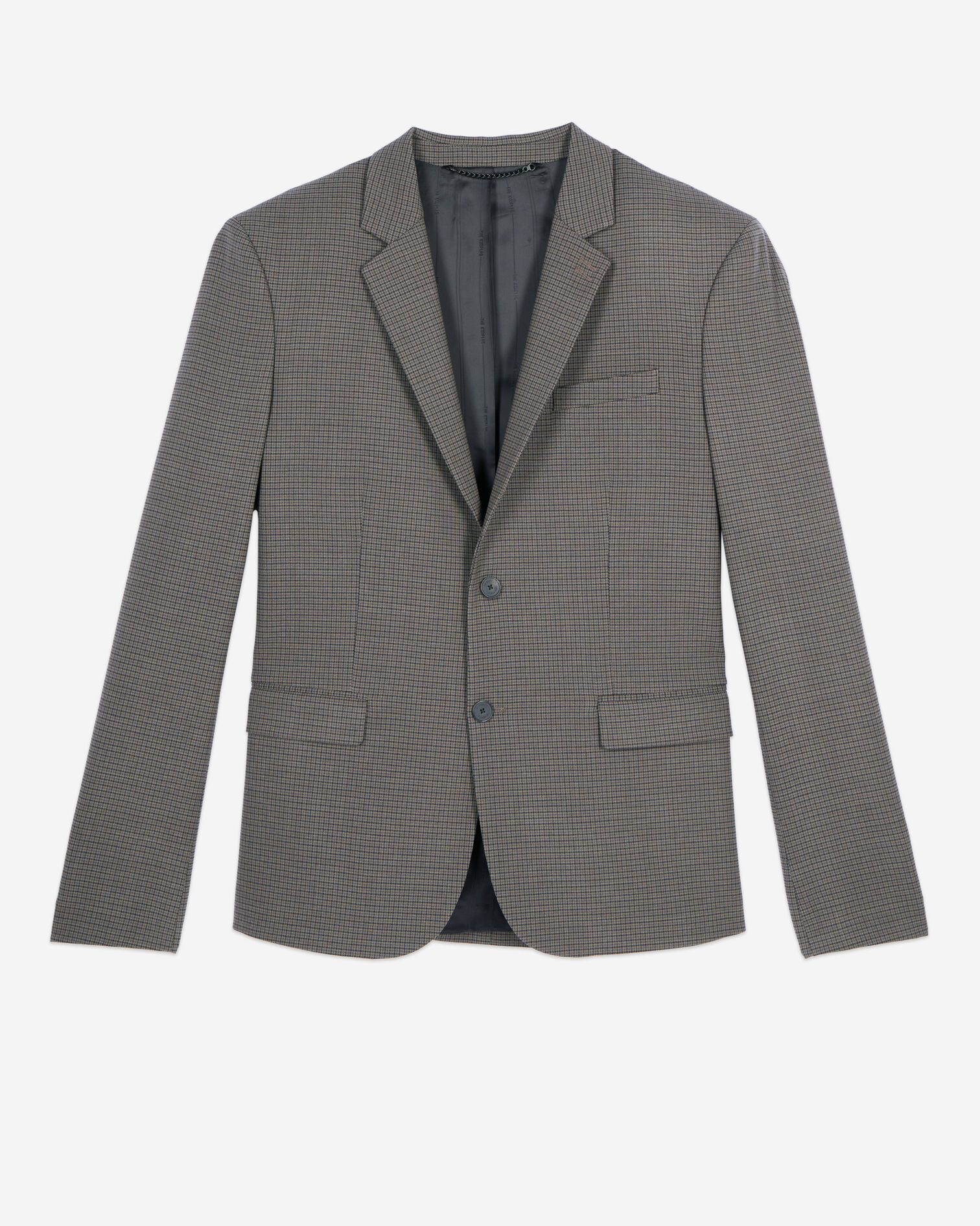 Brown wool suit jacket, BROWN, hi-res image number null