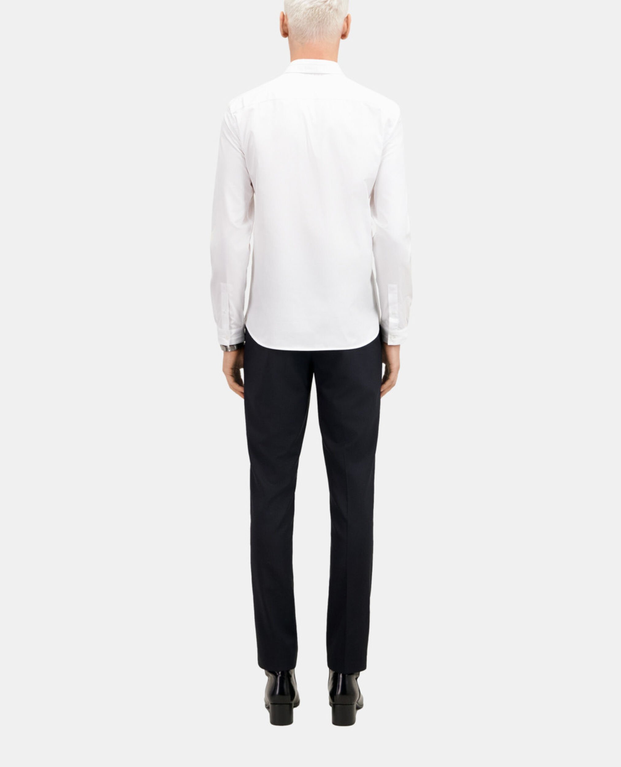 Chemise en smart twill blanche, WHITE, hi-res image number null