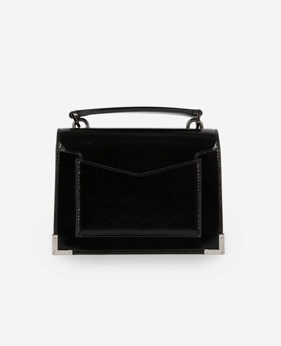 The Kooples WOMEN BLACK emily small bag in black leather