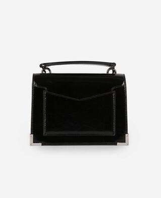 The Kooples WOMEN BLACK emily small bag in black leather