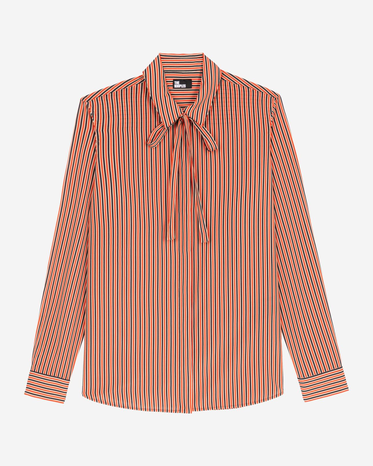 The Kooples DAMEN DARK NAVY / FIRE RED rot-blau gestreiftes hemd