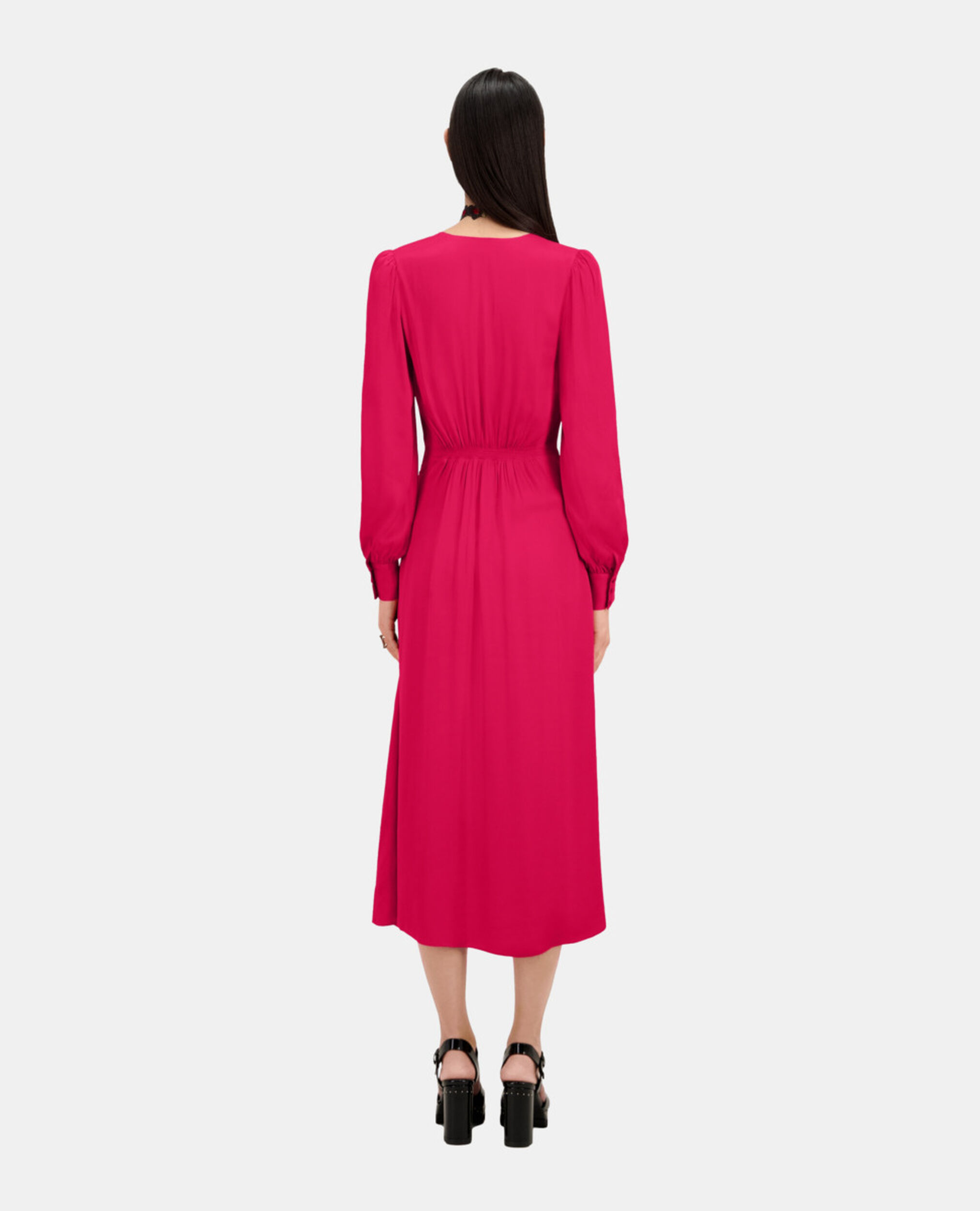Robe longue rouge avec nœud, CHERRY, hi-res image number null