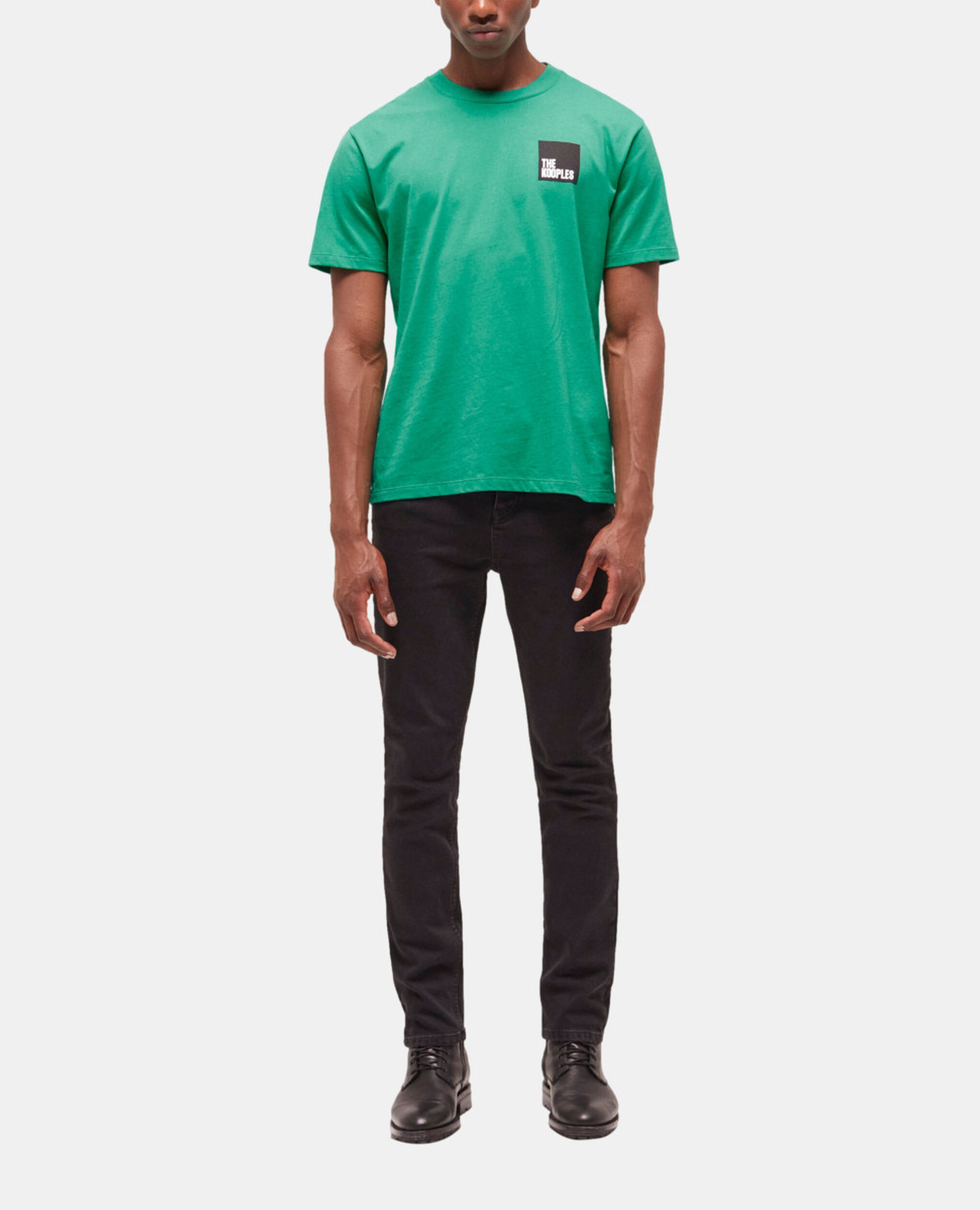 Grünes T-Shirt mit Logo, GREEN, hi-res image number null