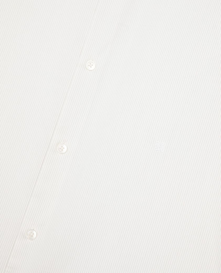 The Kooples HOMME WHITE / BLACK chemise formelle col officier blanche