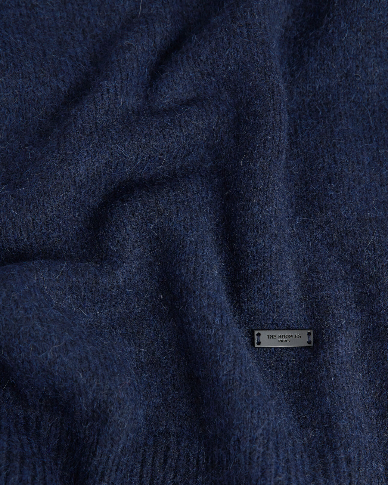 The Kooples MEN DARK NAVY navy blue alpaca wool crew neck sweater