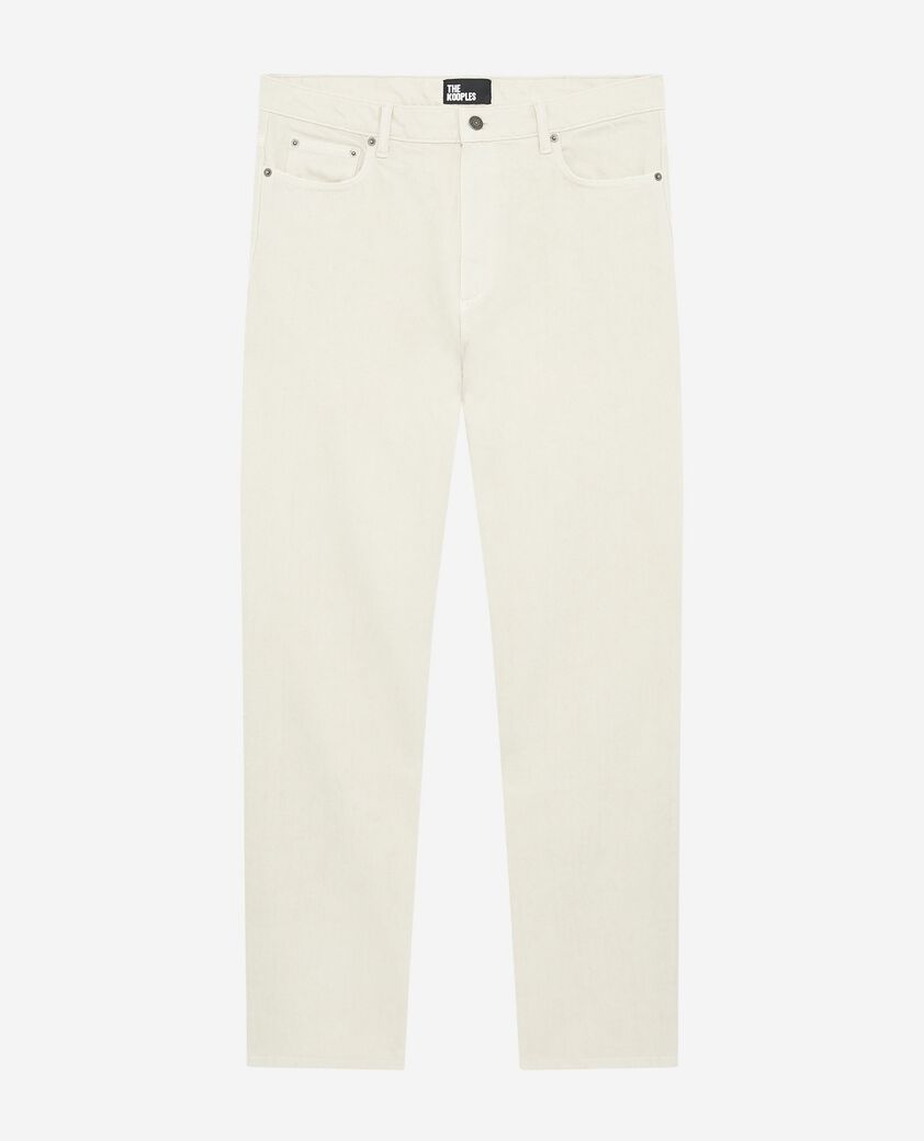 The Kooples MEN ECRU ecru straight jeans