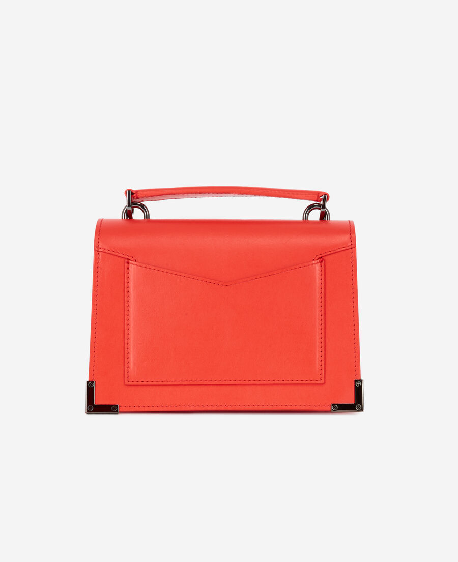 sac emily small en cuir orange