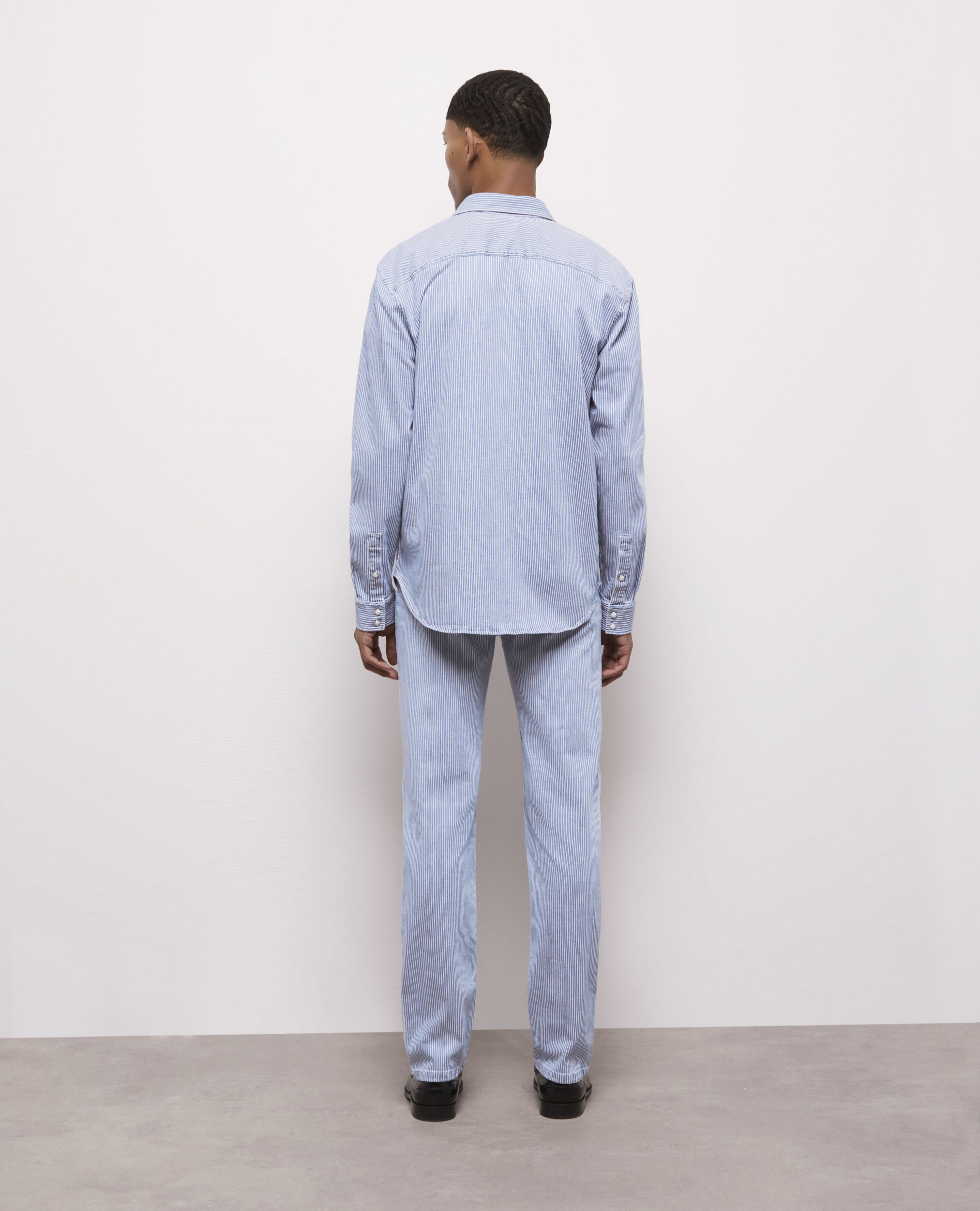 Camisa rayas, BLUE DENIM, hi-res image number null
