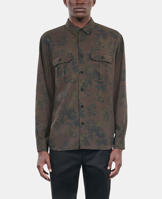 The Kooples H DARK BROWN floral print shirt