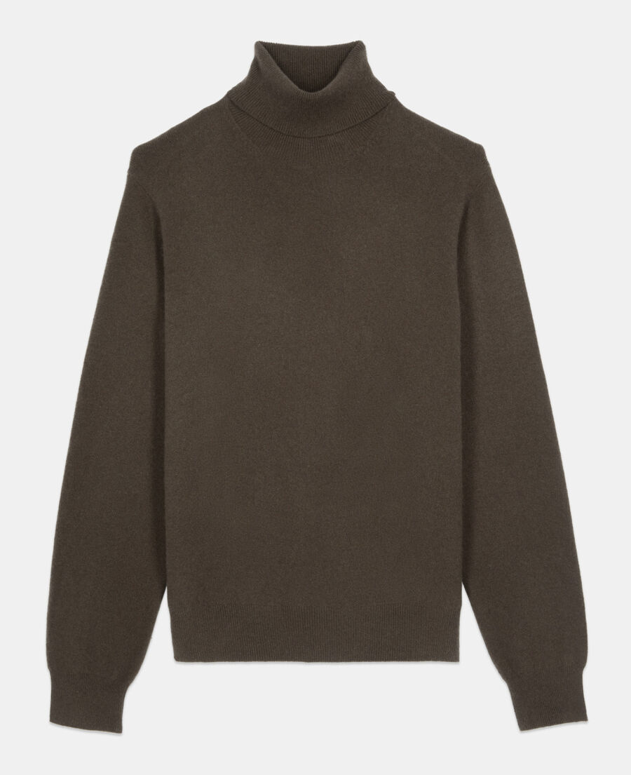 The Kooples MEN KAKI khaki cashmere sweater