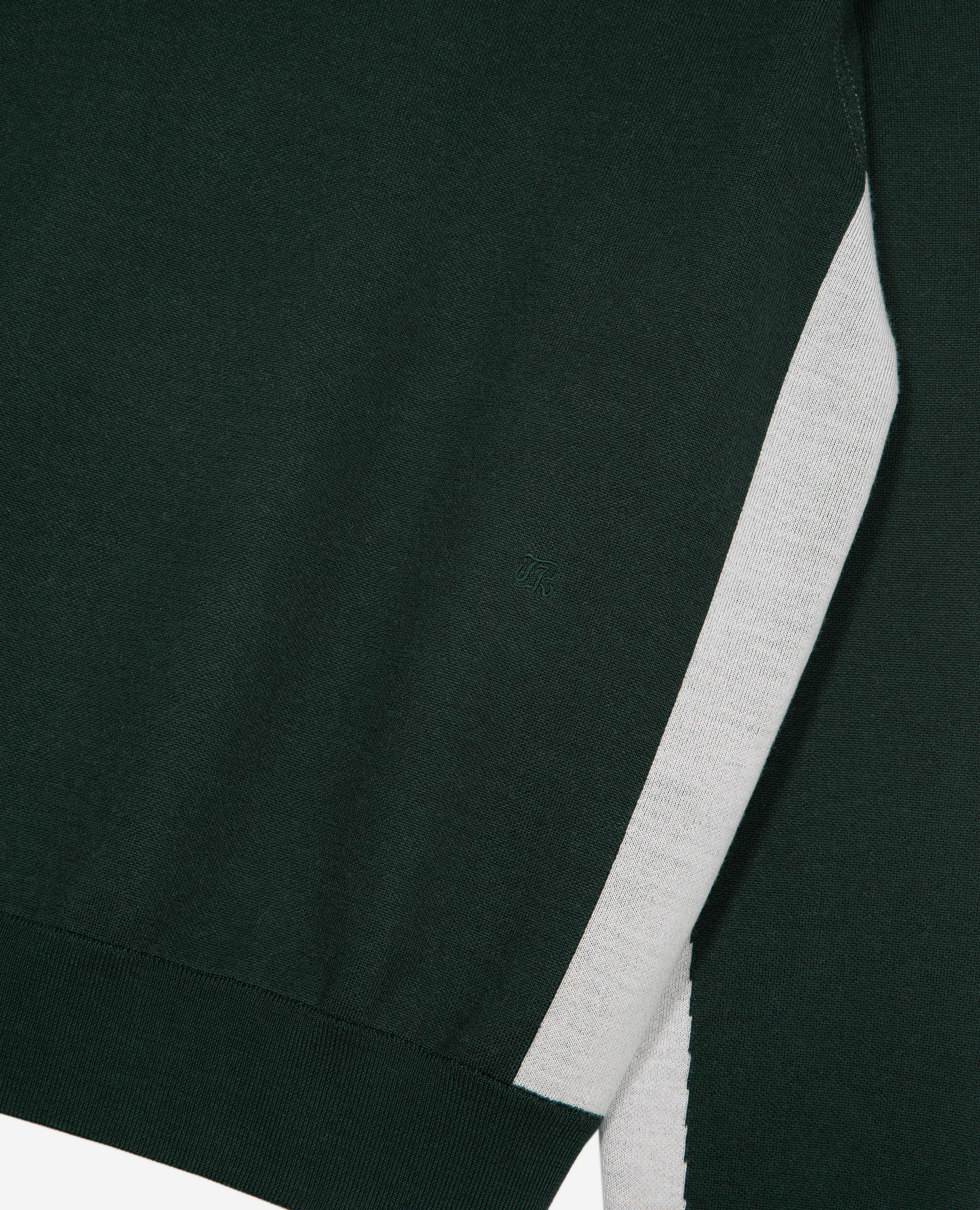 Pull avec contrastes de couleurs vert foncé, GREY / GREEN, hi-res image number null
