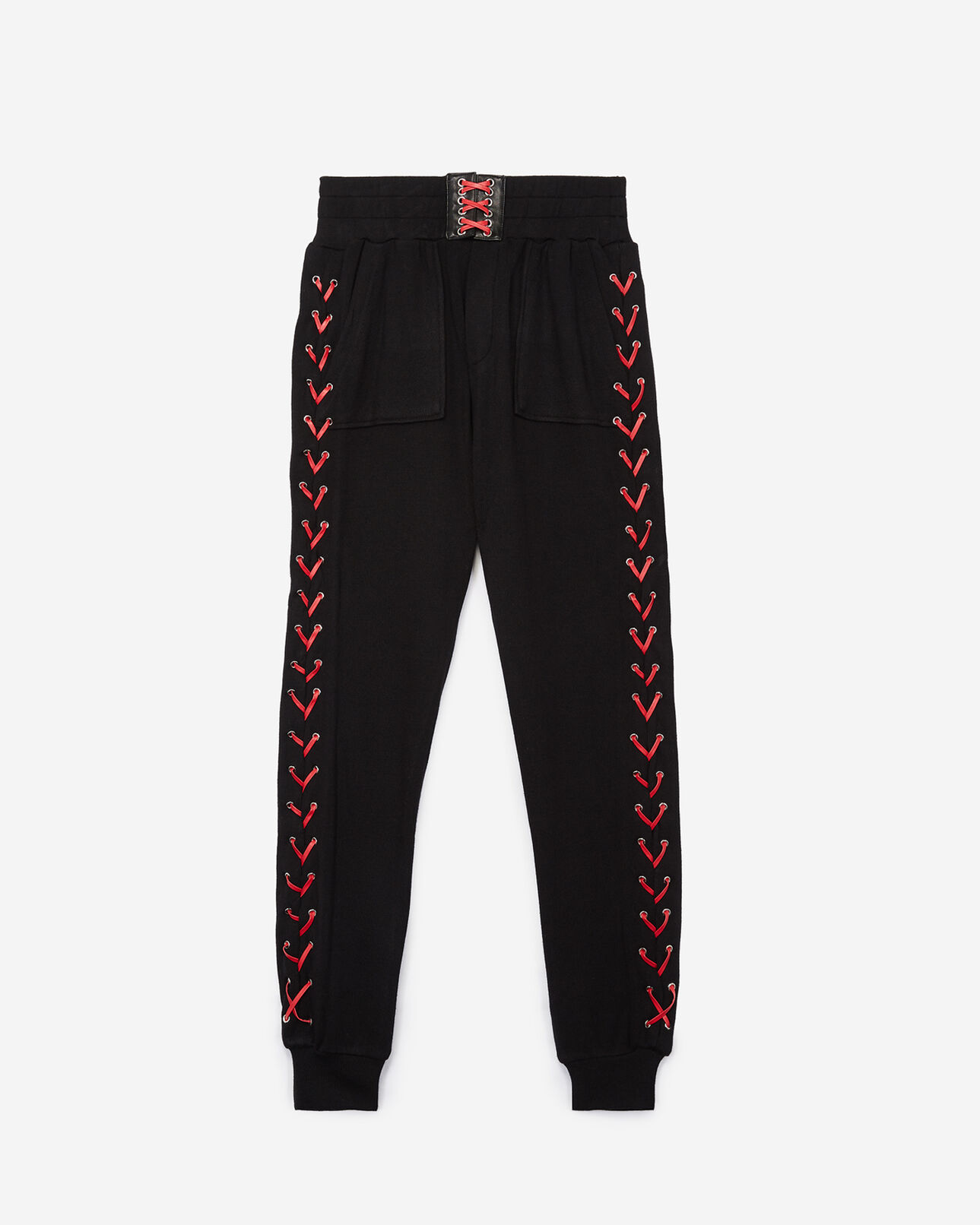 The Kooples WOMEN BLACK - RED trousers