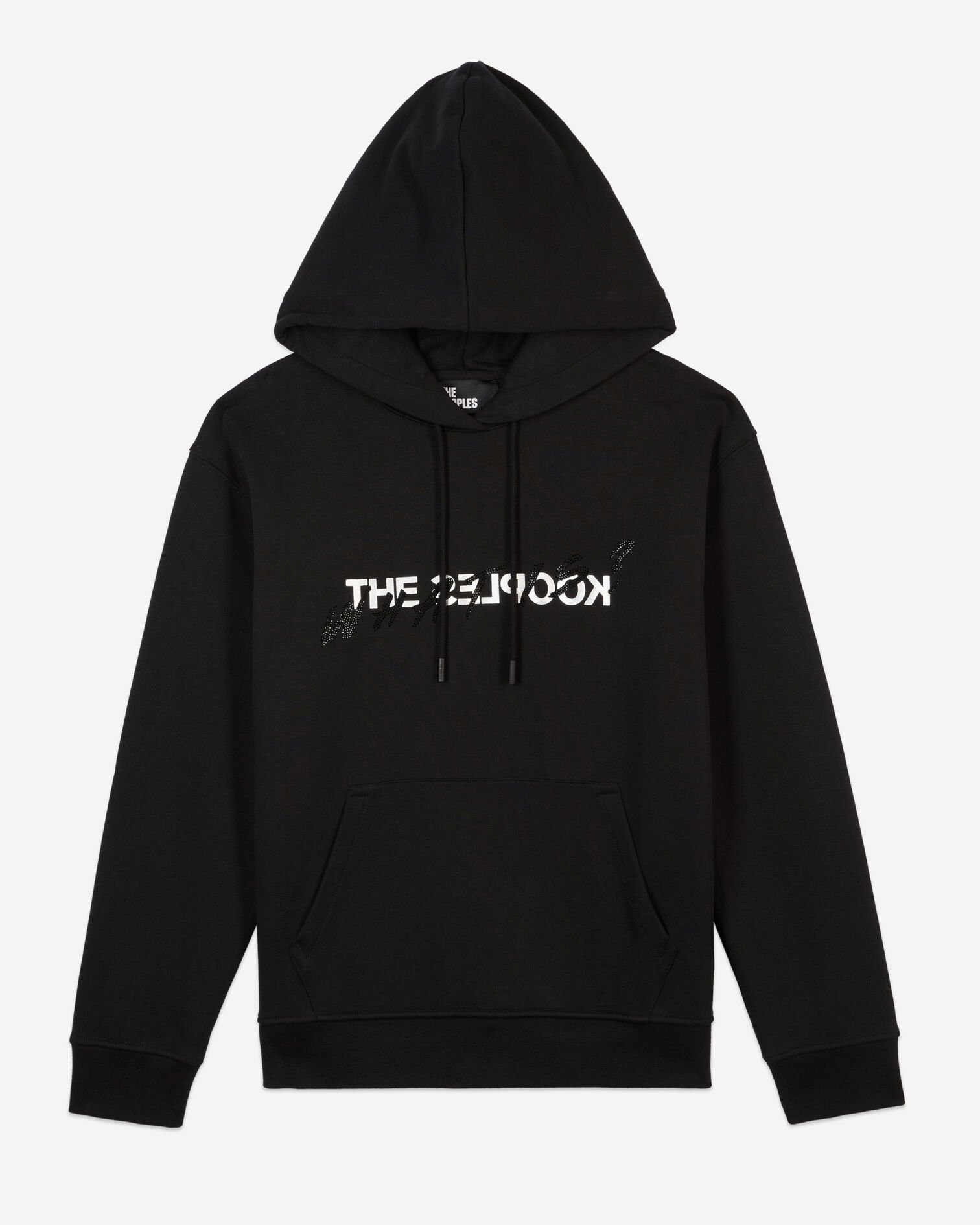 Sweatshirt à capuche What is avec strass noir, BLACK, hi-res image number null