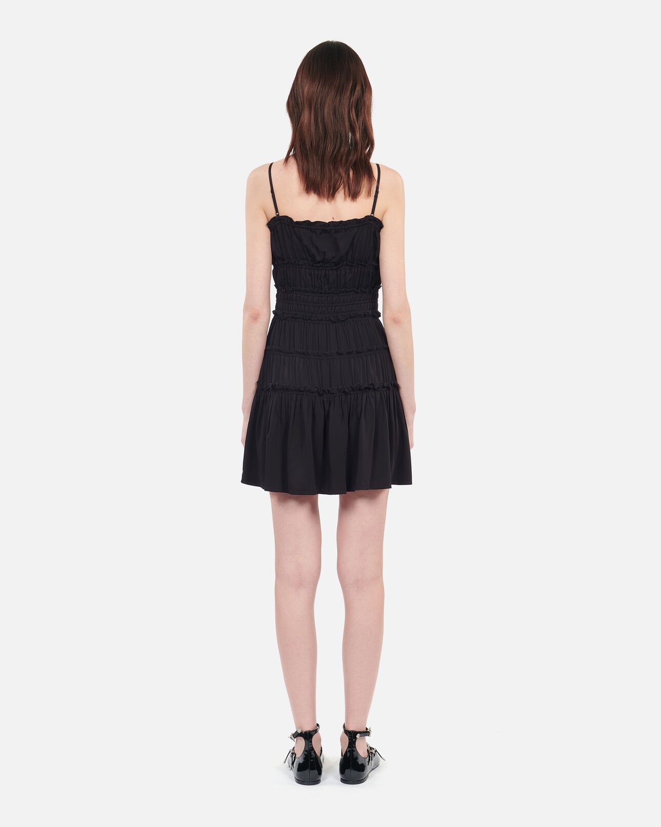 The Kooples FEMME BLACK robe courte avec nœuds noire