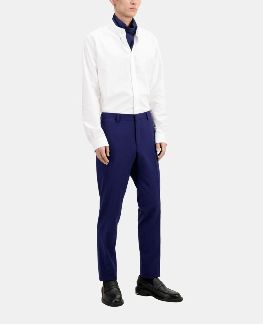 The Kooples H DARK BLUE bright blue wool suit trousers
