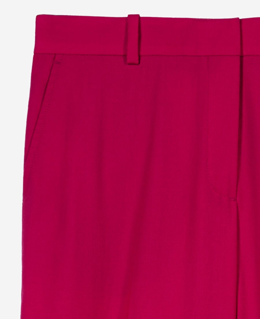 The Kooples F CHERRY red wool suit trousers