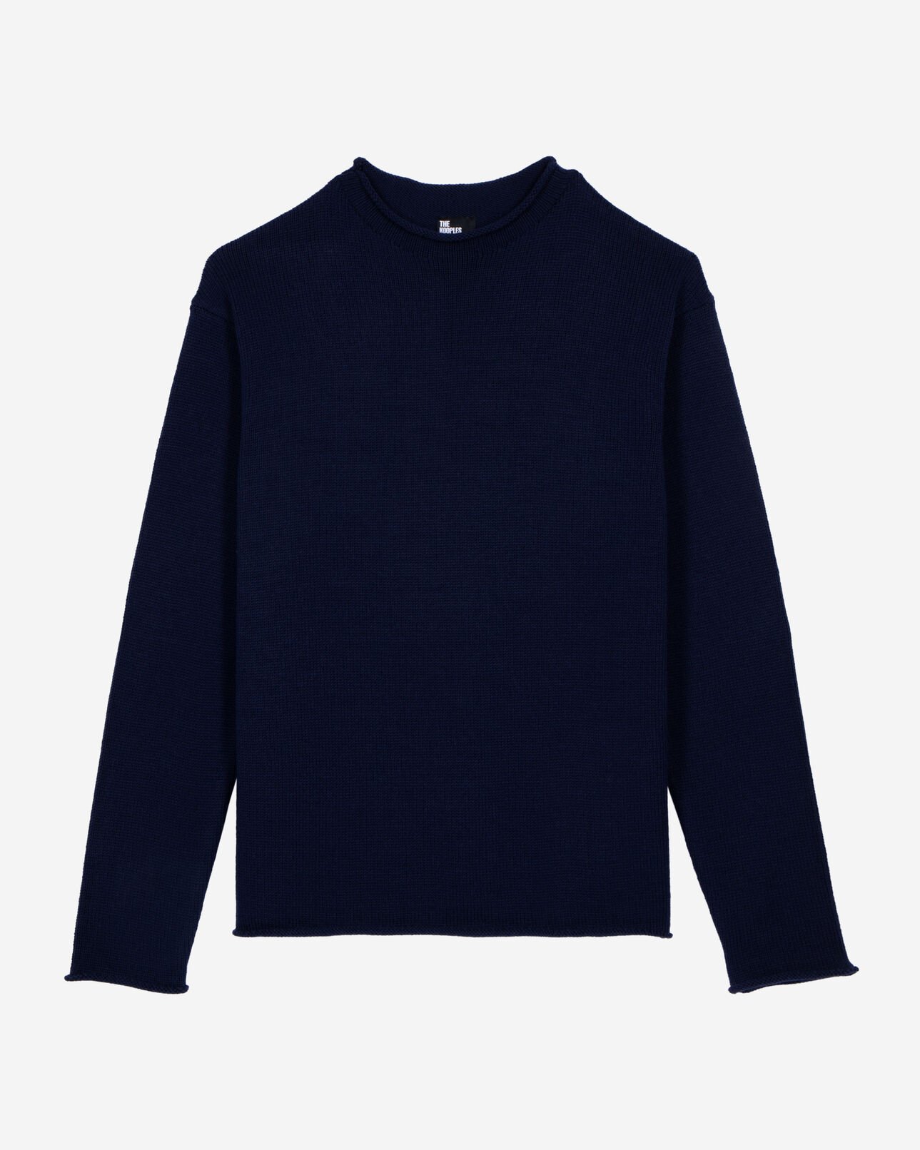The Kooples HERREN DARK NAVY marinefarbener wollpullover