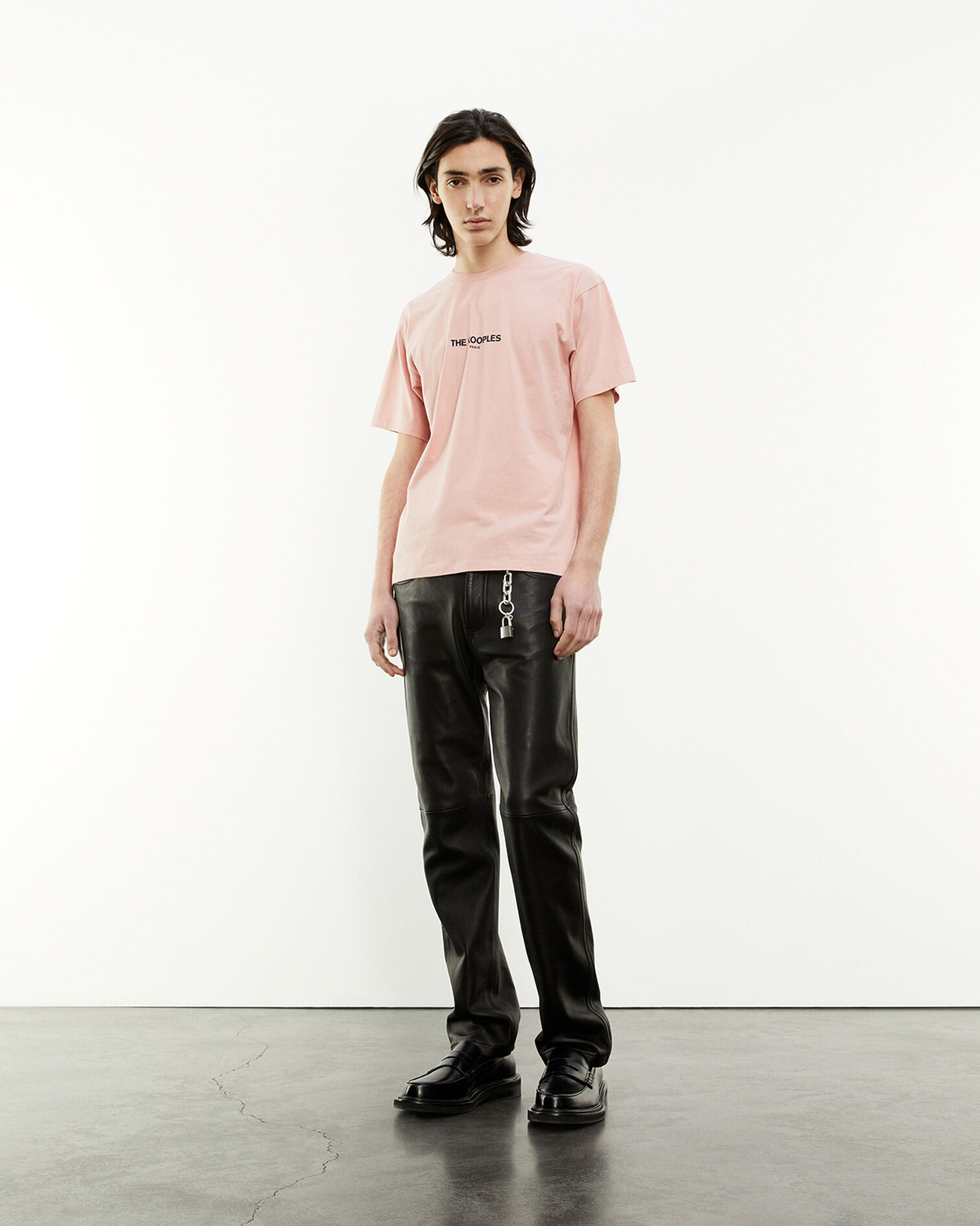 T-shirt rose coton à logo imprimé, LIGHT PINK, hi-res image number null