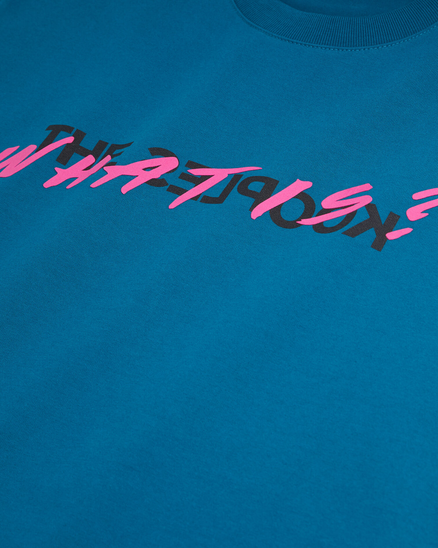 Blaues T-Shirt mit What is-Schriftzug, MEDIUM BLUE, hi-res image number null