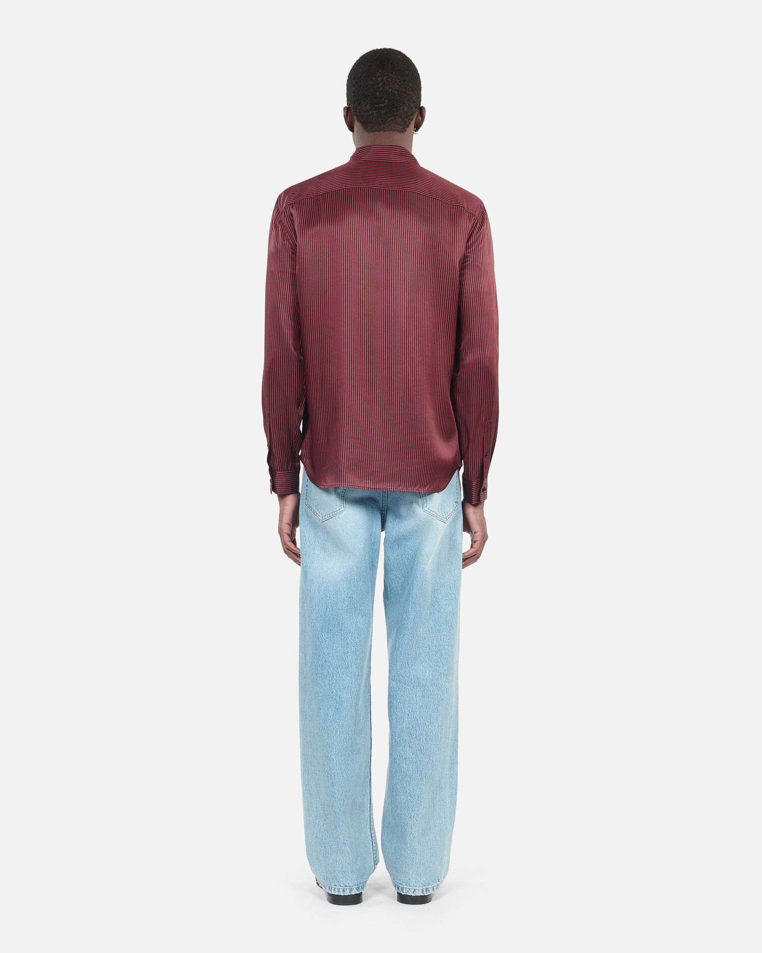 Chemise à rayures noires et rouges, BLACK - RED, hi-res image number null